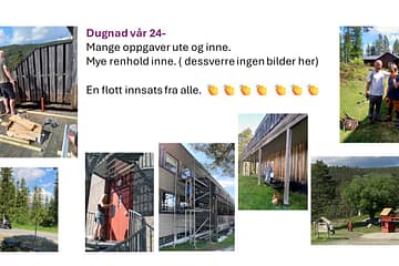 Bilder fra dugnade våren 2024